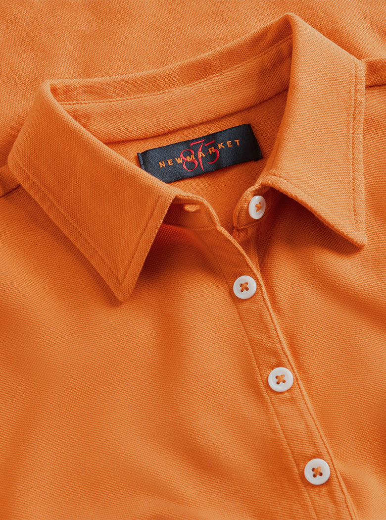 Fitted Plain Gold Polo