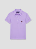 Fitted Plain Lilac Polo
