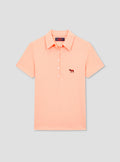 Fitted Plain Peach Polo