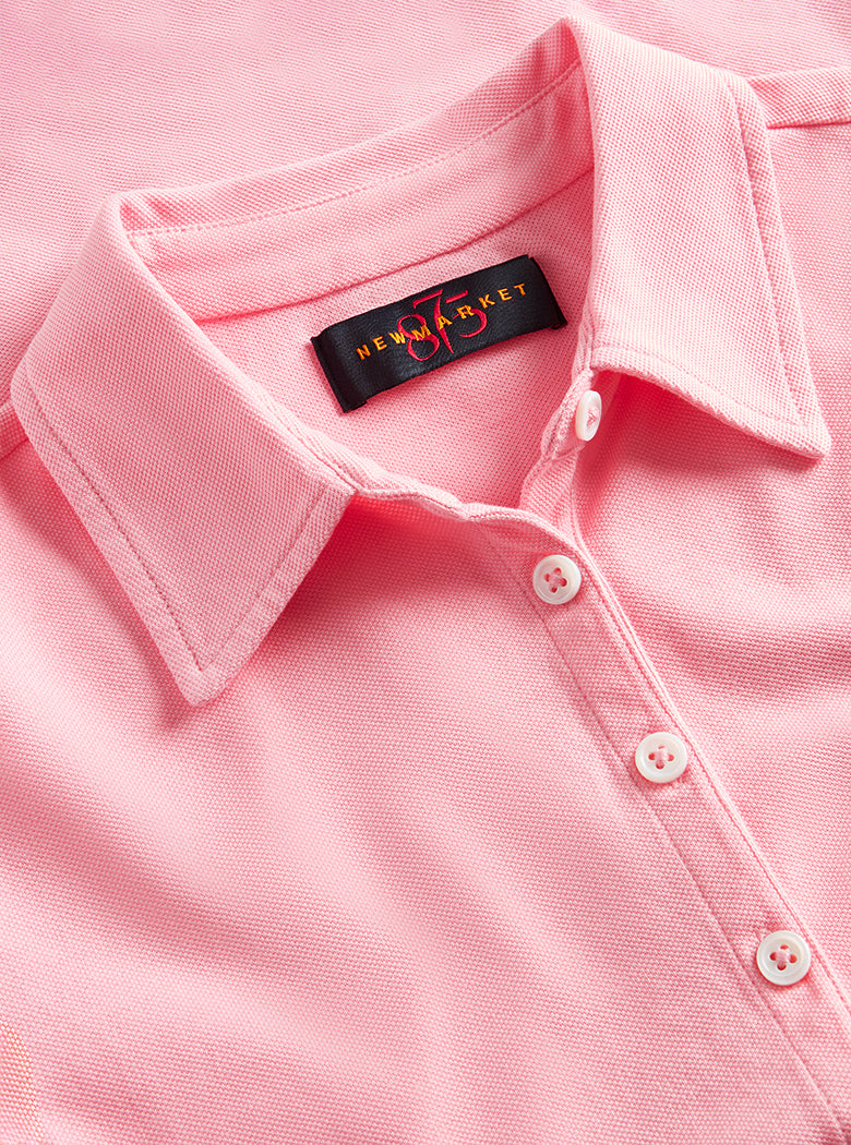 Fitted Plain Pink Polo