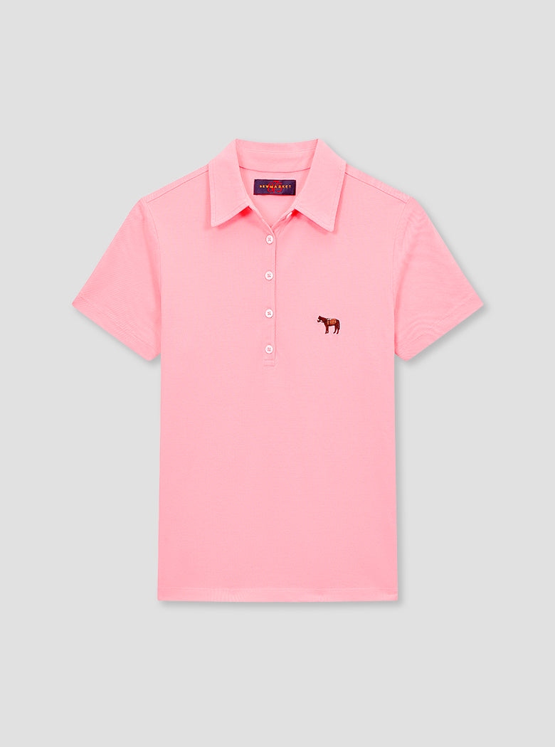 Fitted Plain Pink Polo