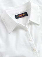 Fitted Plain White Polo