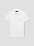 Fitted Plain White Polo