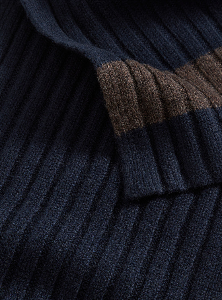 Cashmere Scarf Navy