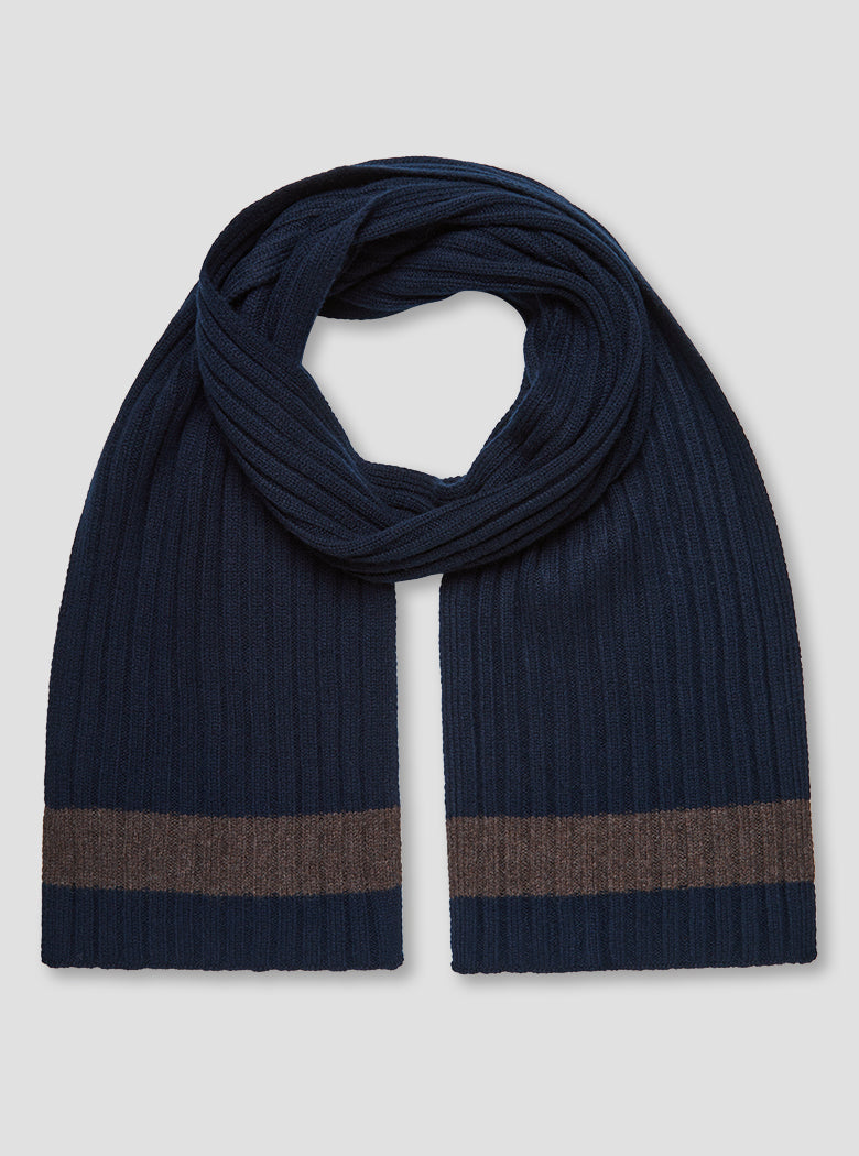 Cashmere Scarf Navy