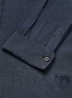 Navy Linen Shirt