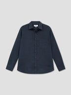 Navy Linen Shirt