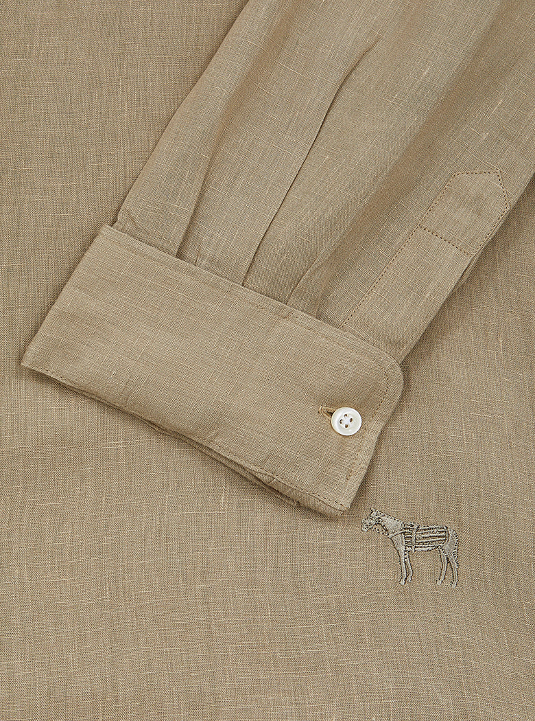 Tan Linen Shirt
