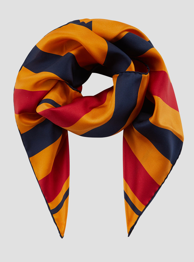 Foulard Scarf, 90 x 90, Blanket Stripe – Newmarket 875