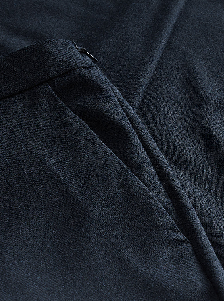 Navy Wool Trousers
