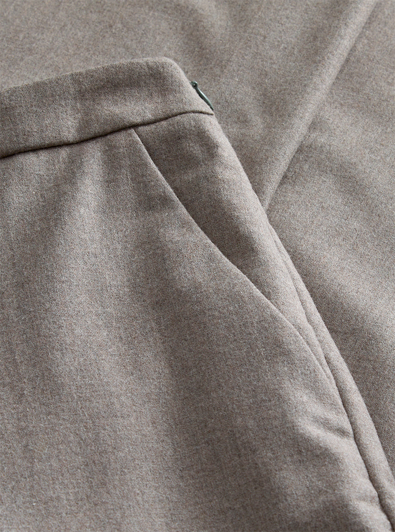 Taupe Wool Trousers