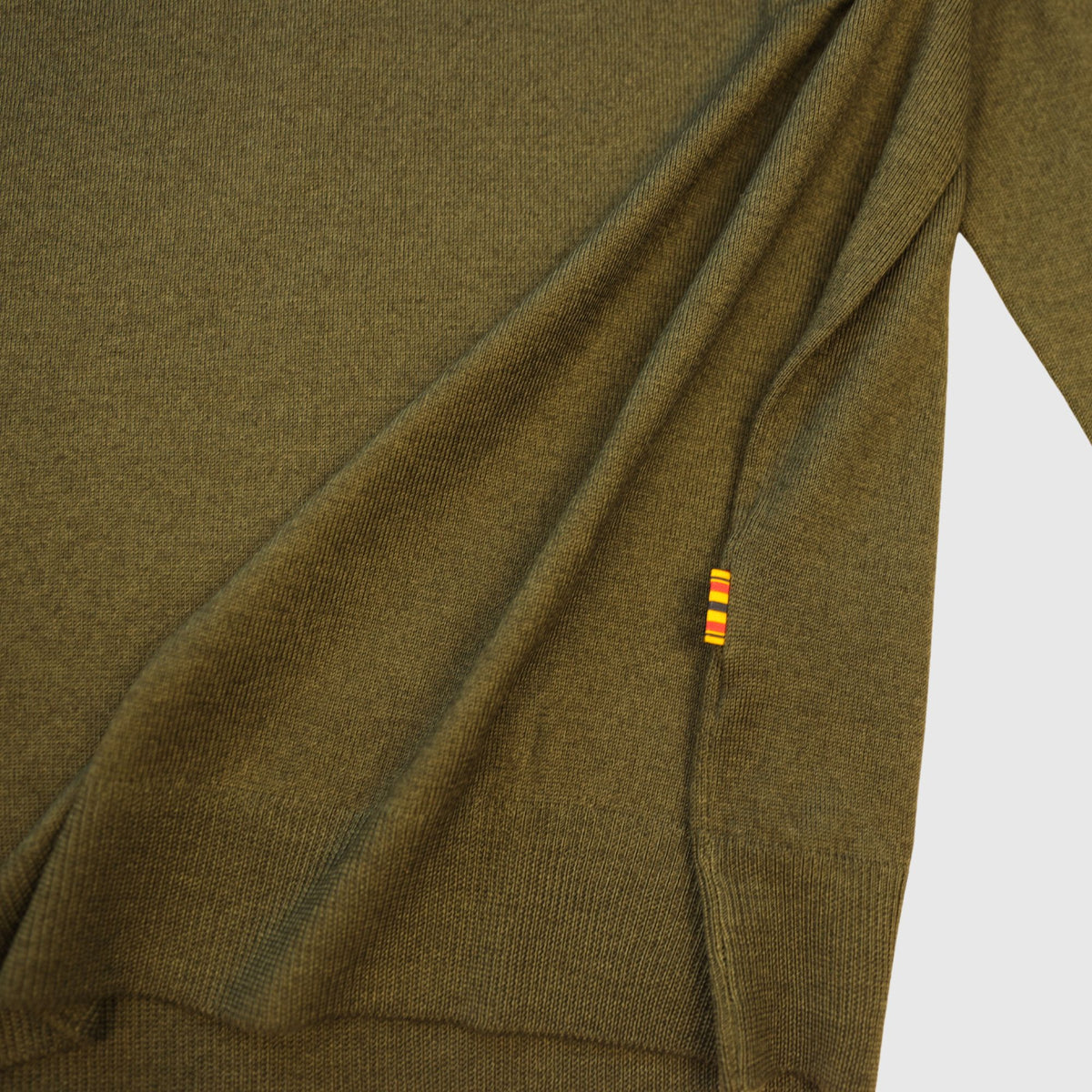 Forest Green Washed 1/4 Zip Knit
