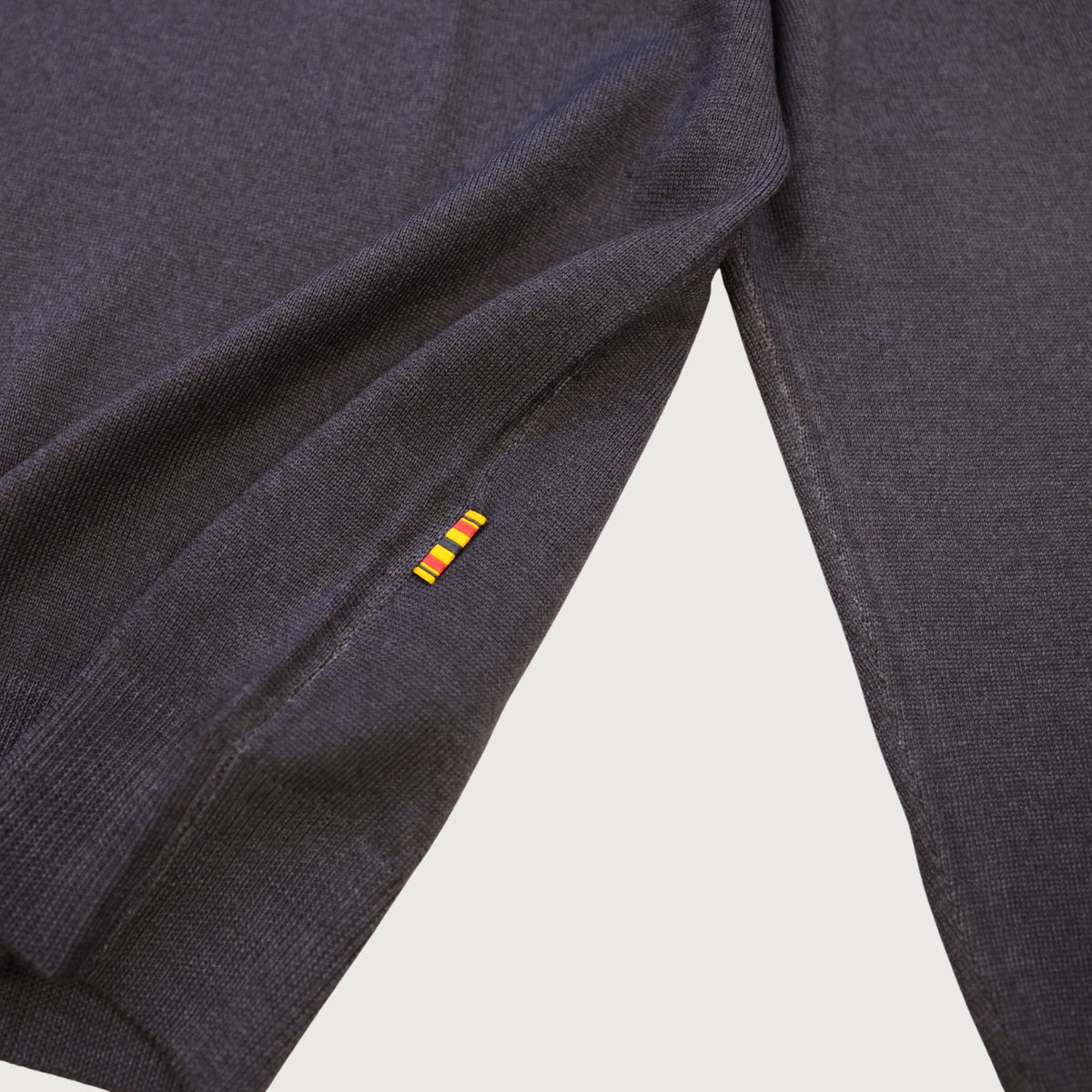 Blue Washed 1/4 Zip Knit