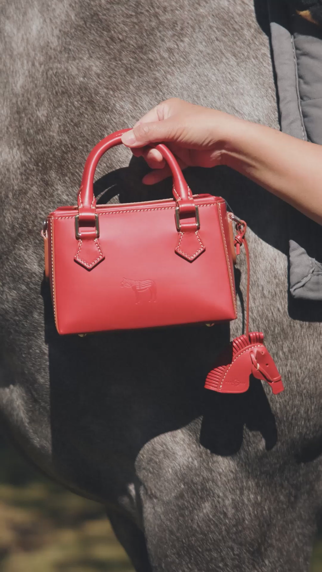 Horse Charm Red